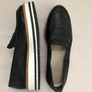 Platform penny loafers